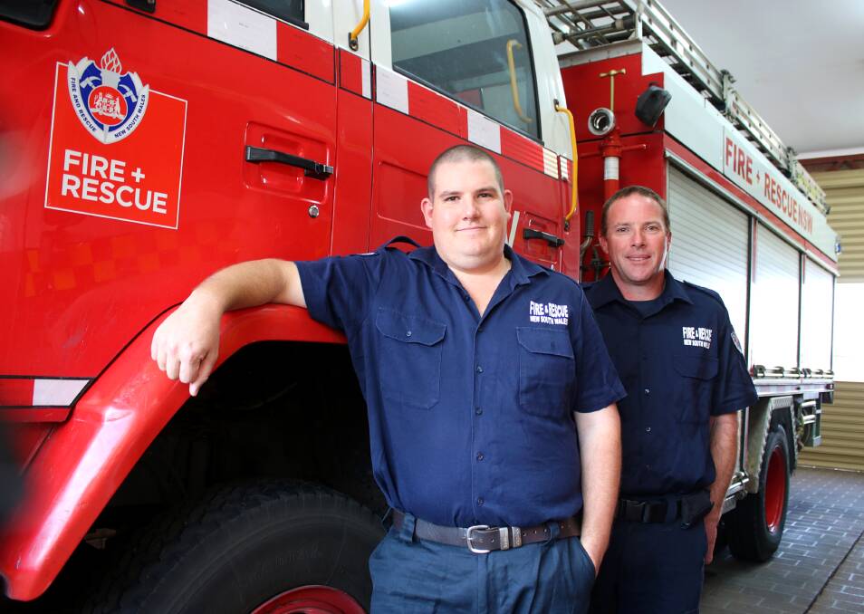 Gunnedah Fire and Rescue's new recruits Toby Jaeger and Ken Walters are experienced firefighters.