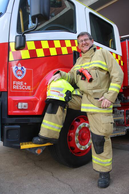 Paul Hartley at the Gunnedah fire station on Monday. Photo: Vanessa Hohnke