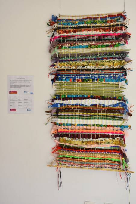 The weaving was a collaborative project.