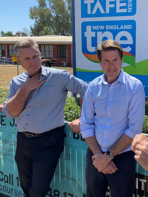 Gunnedah shire mayor Jamie Chaffey and Tamworth MP Kevin Anderson have worked together to gain funding for the new projects. Photo: supplied