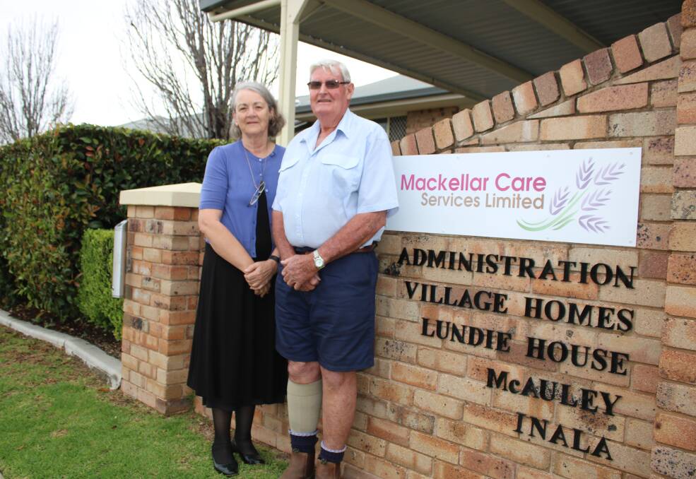 HOPEFUL: Mackellar Care Services CEO Sandra Strong and board member John Perkins.