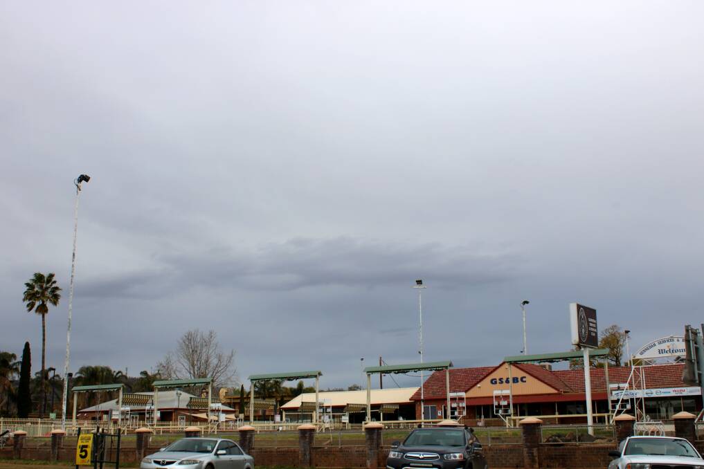 Storm clouds gathering in Gunnedah.