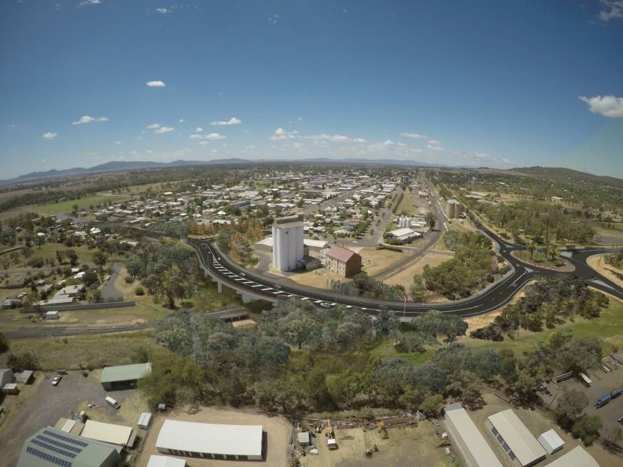 An artist's impression of the completed rail overpass works. Image: Supplied