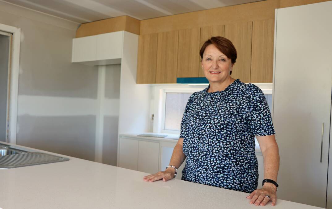 Job's Australia's Tracey Reid in the new kitchen of Allawah Cottage. She has been heading up the major community project. Photos: Vanessa Hohnke