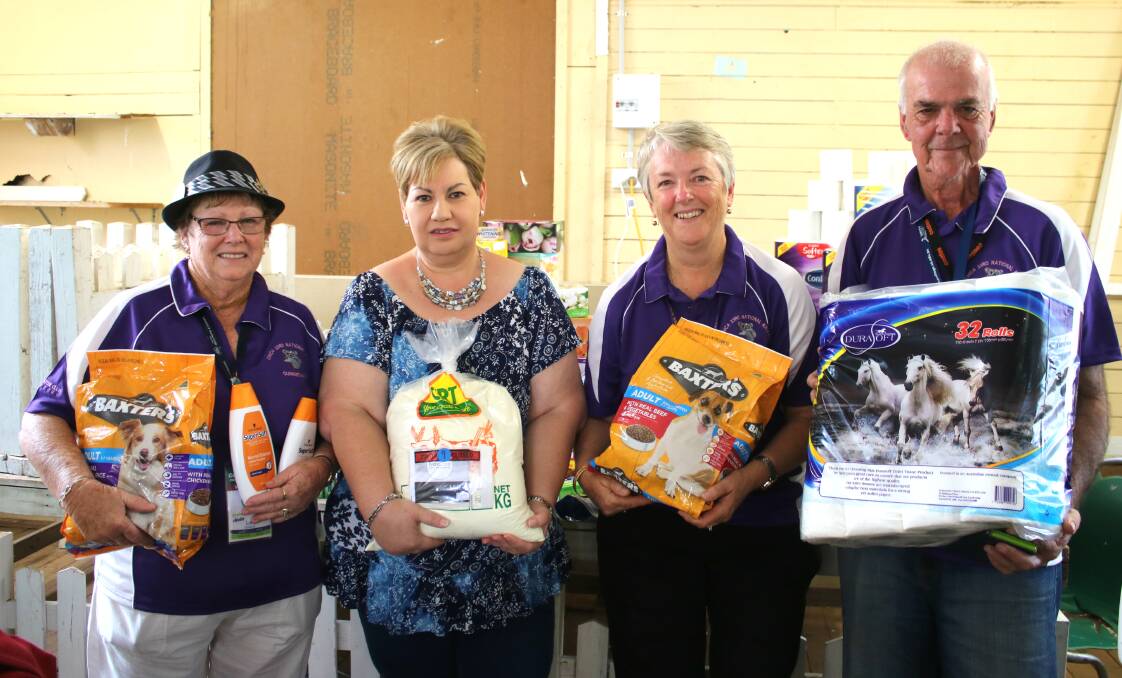 Doing it for our Farmers' Gunnedah coordinator Erica Meintjes (second from left) with CMCA volunteers Lori Boldock and Sheridan Crawshaw, and rally manager Paul Flynn.