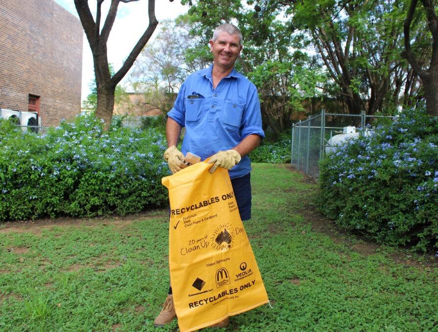 Gunnedah Urban Landcare Group member George Truman is hoping locals will come along and help clean up the township on Sunday.