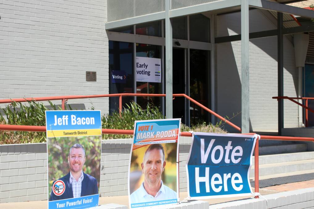 Locals can vote early at the Gunnedah Bicentennial Creative Arts Centre.