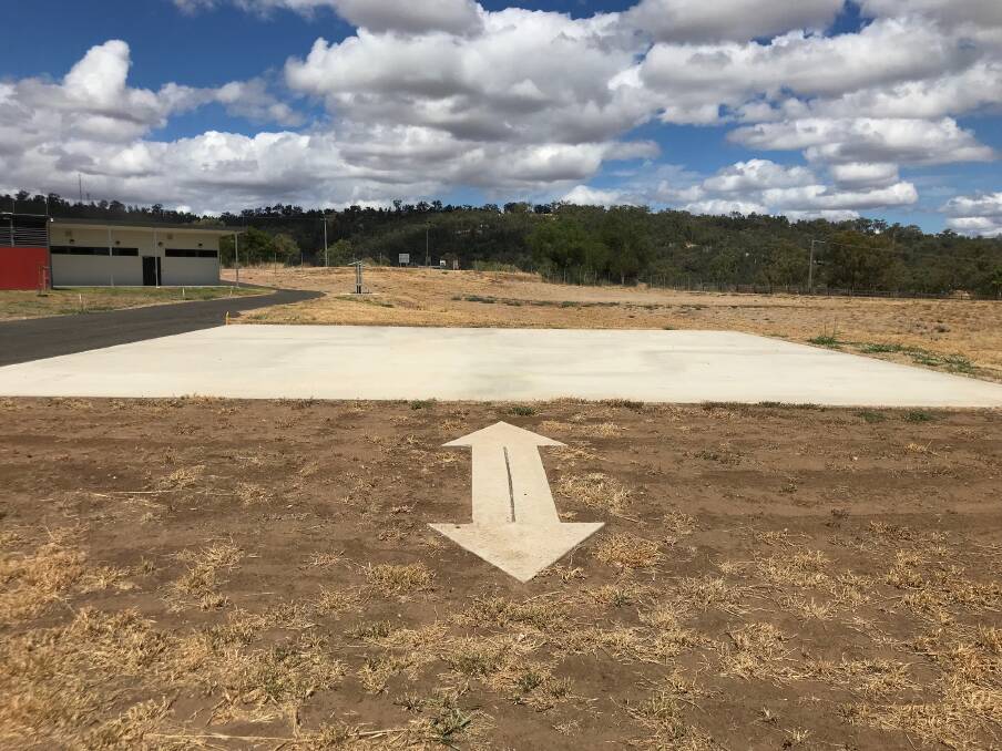 The helipads at the Liverpool Plains Emergency Services Precinct in Quirindi will be upgraded for night operations. Photo: RFS