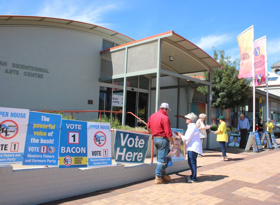 PRE-POLLING: Gunnedah residents have been taking advantage of the two-week early vote period at the Creative Arts Centre.