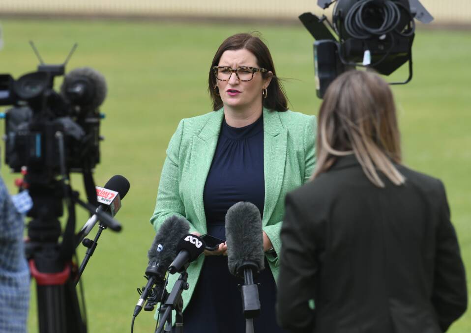 Sarah Mitchell will continue on in her role as Minister for Education and Early Childhood Learning. Photo: Gareth Gardner