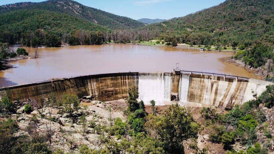 The old Quipolly Dam has also been revitalised by the regular rain. Photo: Max Raglus