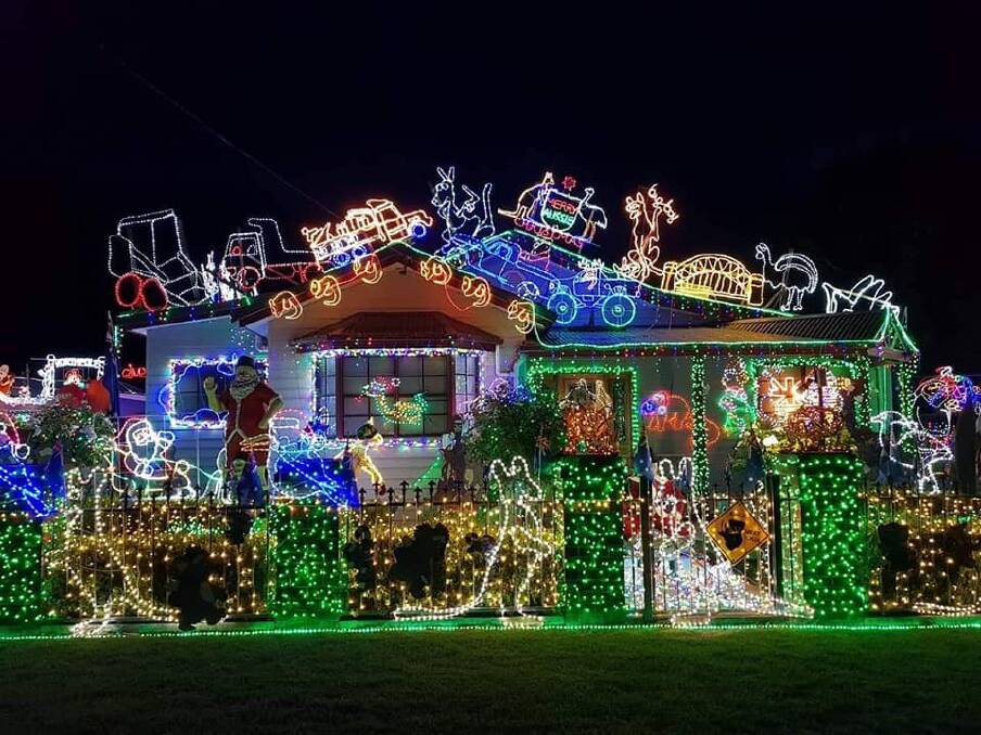 The Owers' Christmas display is famous in Gunnedah. Photo: RSPCA