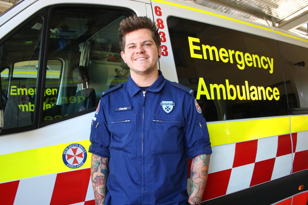 Dan Pacchiarotta is the new trainee paramedic at Gunnedah Ambulance Station.