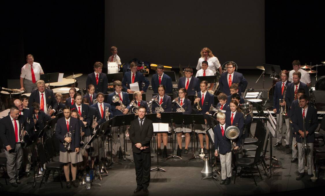 Gunnedah Shire Band at the Brilliance of Brass concert in Tamworth in 2017. Photo: Dale Kirby