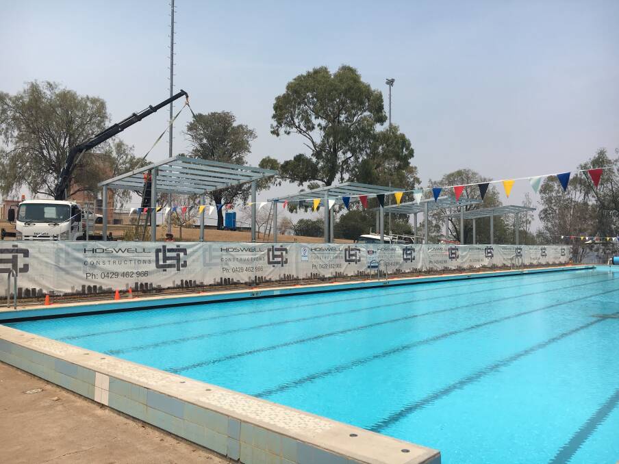 Solar tubing is being installed at the Werris Creek pool to warm the water at the end of the summer season and the start of the summer season.