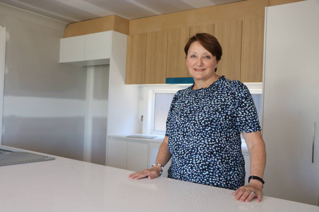 Jobs Australia's Tracey Reid in Allawah Cottage in 2021. Photo: Vanessa Hohnke