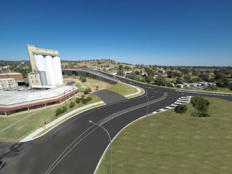 An artist's impression of the overpass, commissioned and owned by Roads and Maritime Services. The image is commissioned and owned by Roads and Maritime Services. 