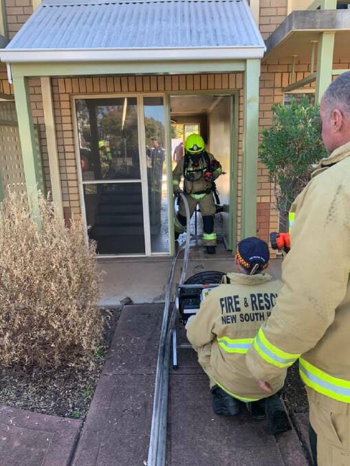 On the scene at a block of units in Henry Street. Photo: NSW Fire and Rescue Gunnedah