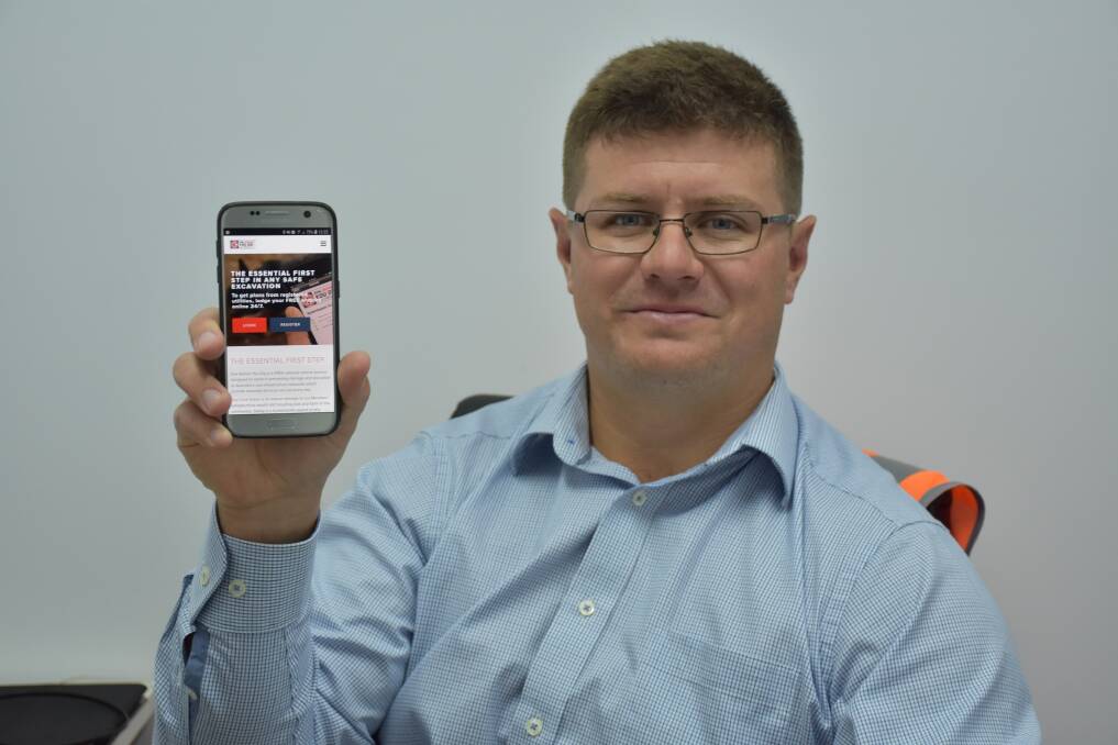 Gunnedah Shire Council's Daniel Noble is reminding residents to be prepared and dial before they dig.