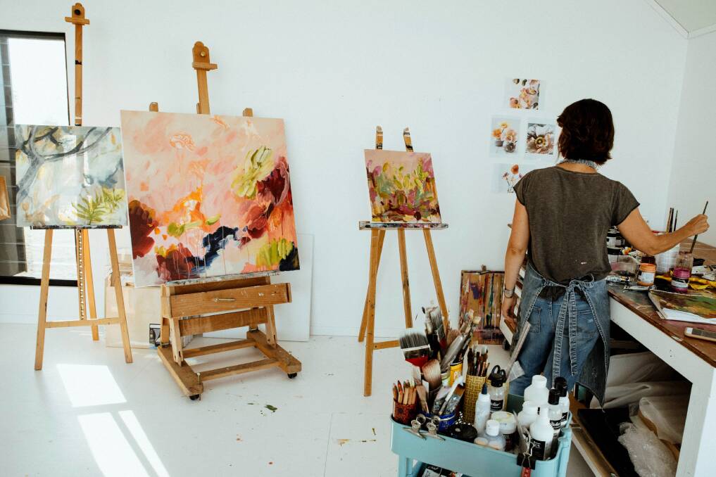 Kate Owen in the studio. Photo: supplied