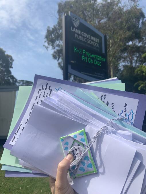 Lane Cove West Public School students wrote more than 100 letters to the shire's farmers.
