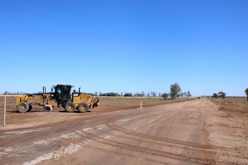 Work has started on Grain Valley Road.