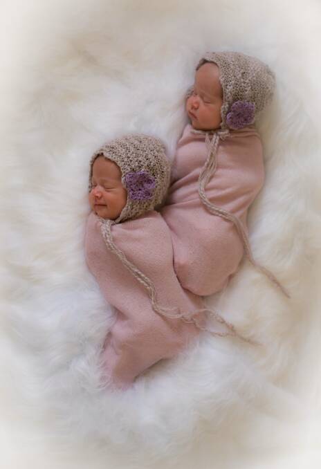 NEW ARRIVALS: Twins Annika and Alana were born on January 31 to first-time parents John and Zimoné Martin. Photo: supplied