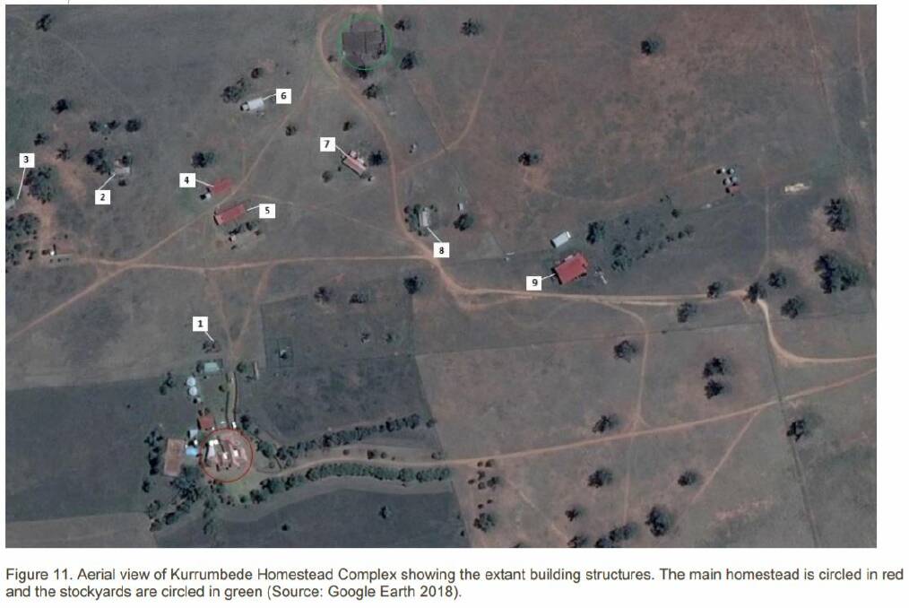 The Kurrumbede homestead is in the bottom left corner. Image: Vickery Extension Project Environmental Impact Statement