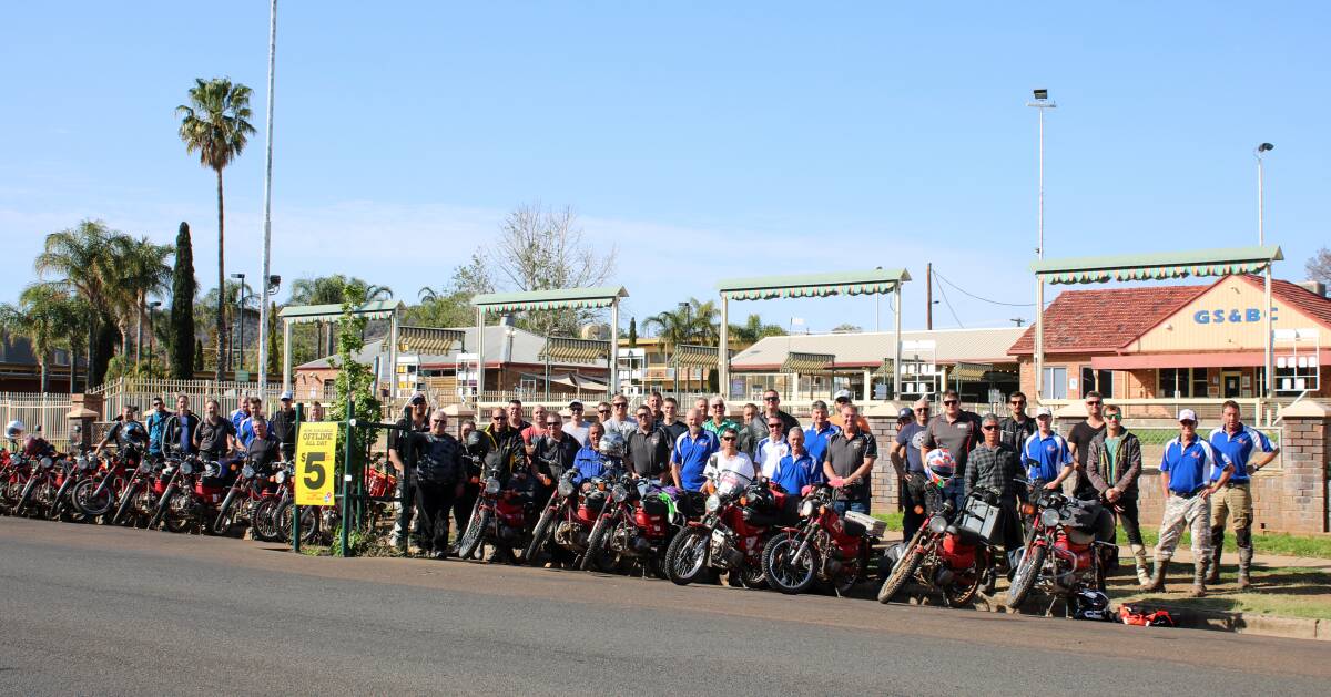 Gunnedah was a stop on this year's Late Mail Postie Bike Ride route. 