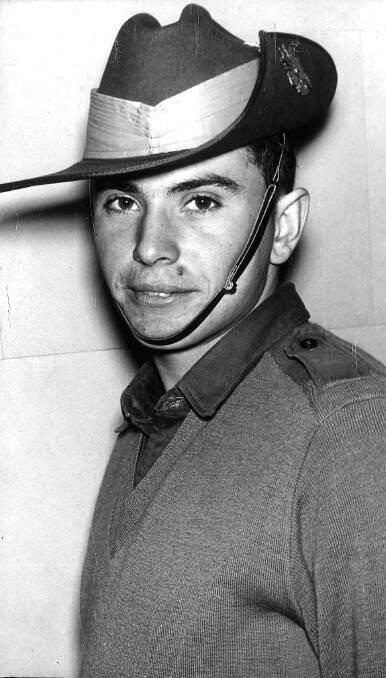 JOHN Connelly as a young soldier in the days of the Vietnam War.