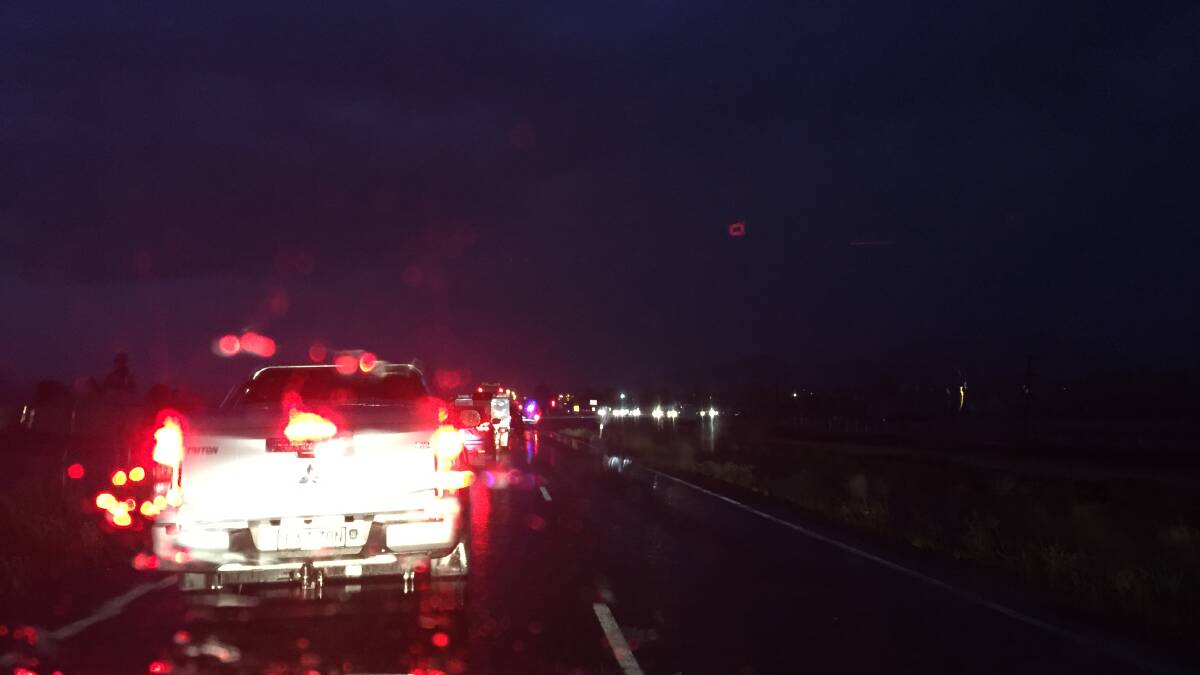 Traffic moving after roads reopen from flash flooding