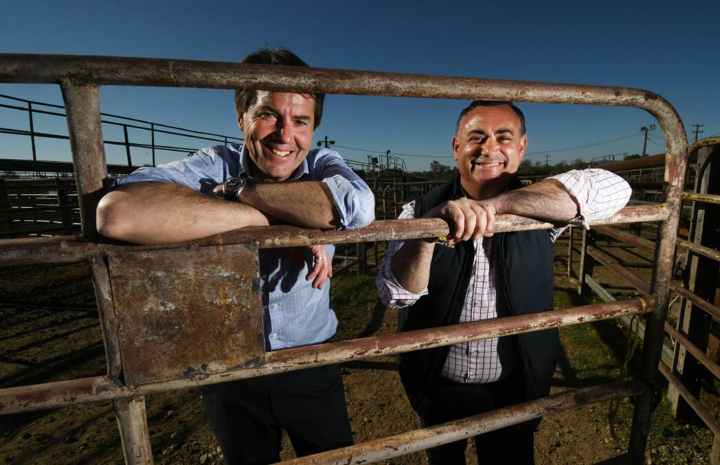 Tamworth MP Kevin Anderson and NSW Deputy Premier John Barilaro.