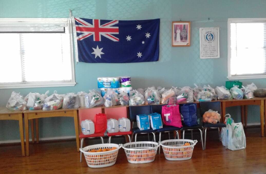 The CWA has plenty of toiletry and baby packs to give away.