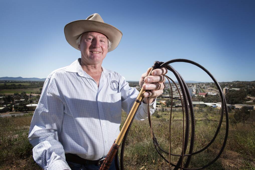 Gunnedah's Steve Wicks says whipcracking is a key part of Australia's pioneering history and it was "a great honour" to represent both his town and his country in the opening ceremony of the Sydney Olympic Games. Photo: Peter Hardin