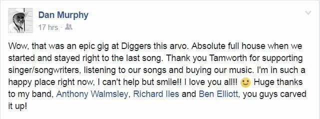 Dan thanks the crowds on his Facebook page.