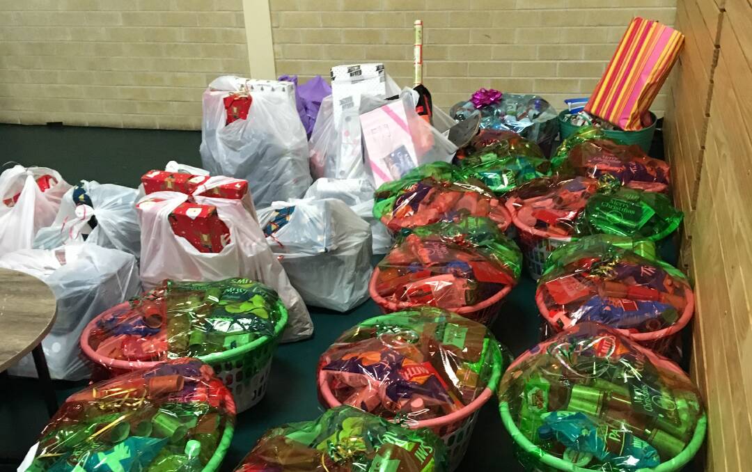 Hampers aplenty for those in need. Photo: Gaye Day