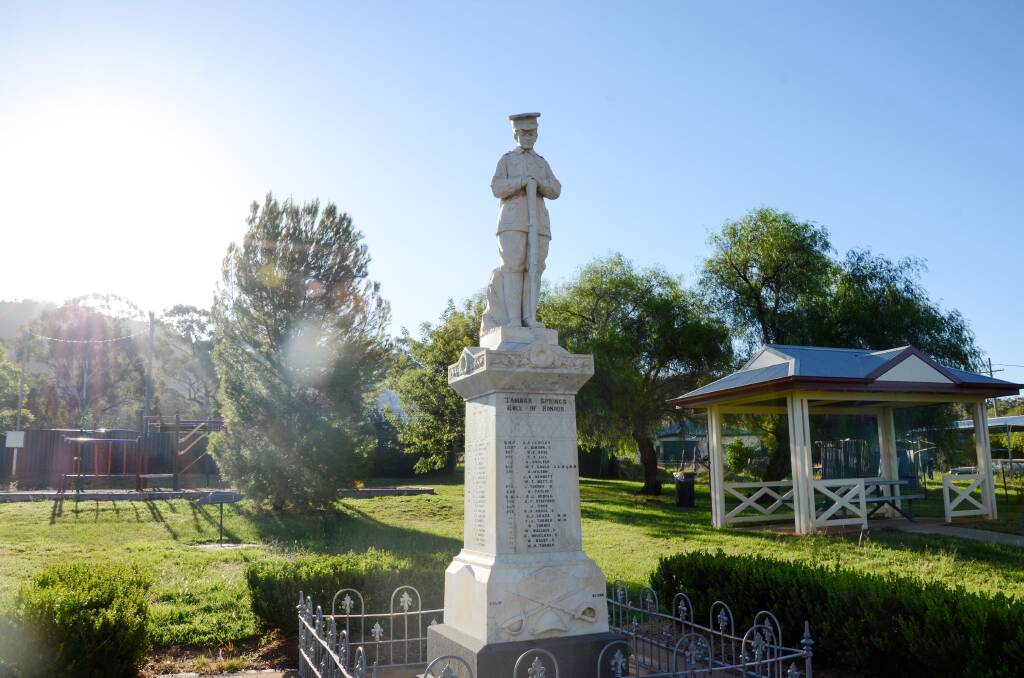 The Tambar Springs cenotaph grounds will receive a makeover in time for the Remembrance Day service. Photo: Billy Jupp