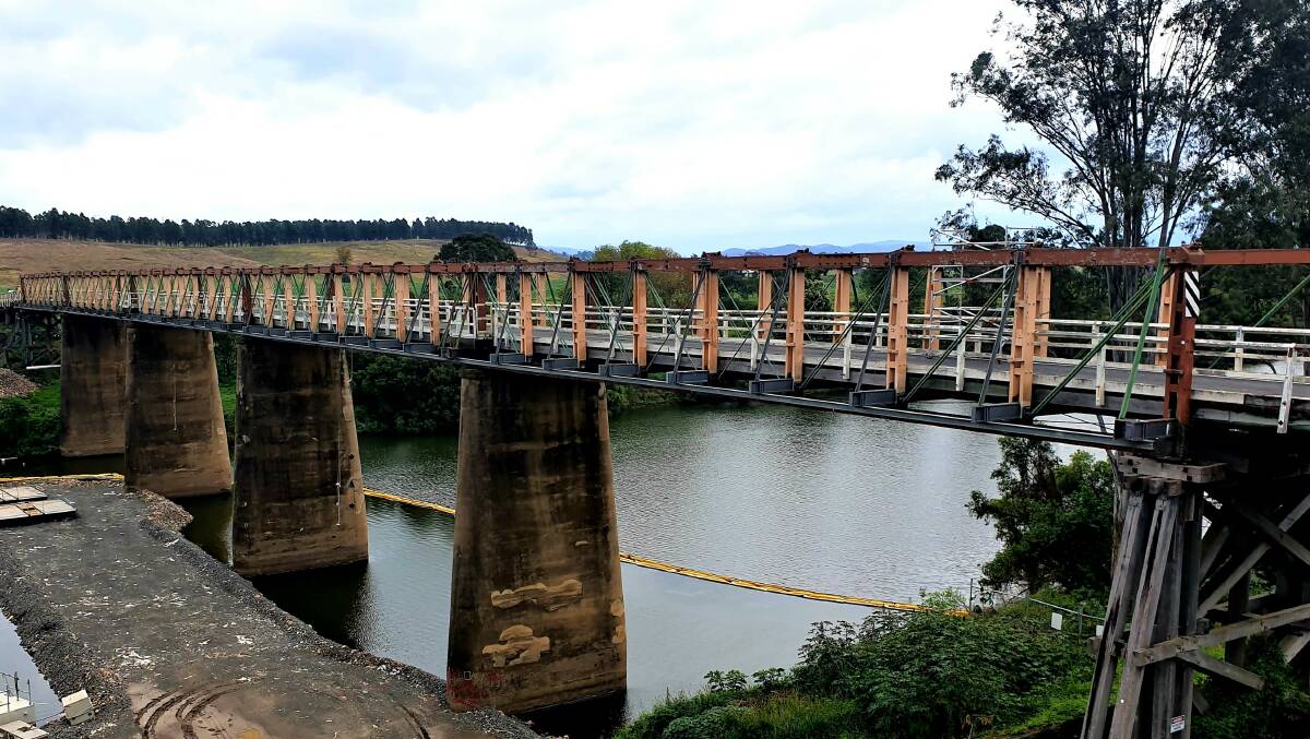 What price history? The 120-year-old bridge at Tabulam in northern NSW, built by hand by men who were soon to fight in the Boer War, is being demolished because the state government says it's too expensive to maintain it. Photo: Sally Gall.