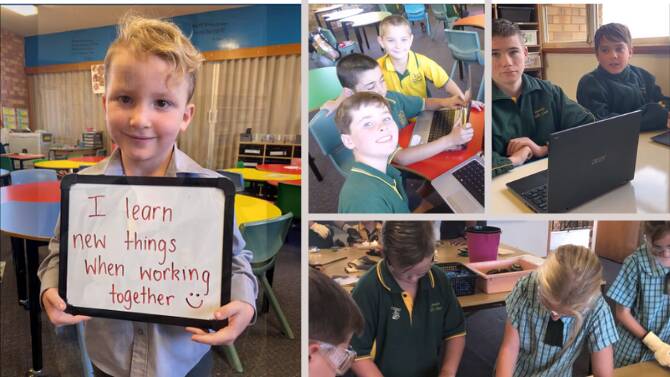 LEARNING: Student from Gunnedah Public School share what they love most about learning.
