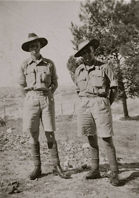 ESCAPE: Noel Park and Ian McLaren after their escape to North Africa, pictured in 1941.