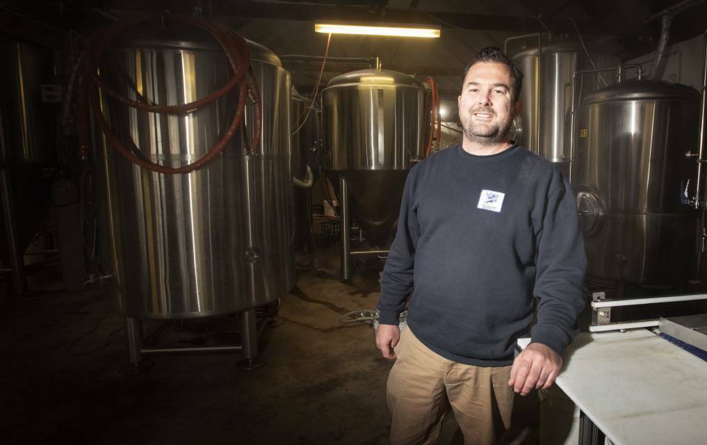 WELCOME BOOST: Uralla's New England Brewing Co. owner Ben Rylands says anything that puts their town on the map is "great". Photo: Peter Hardin