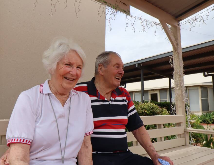 EXCITED: New Aveo residents Gwen and Philip Rhys-Jones are looking forward to celebrating Christmas with their family. Photo: Jacinta Dickins