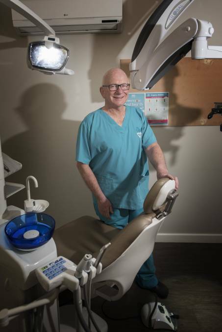 NO SUGAR: Dentist Dr Michael Jonas from Tamworth dental has been practicing for over 30 years, and has seen first had the damage caused by sugary sports drinks. Photo: Peter Hardin
