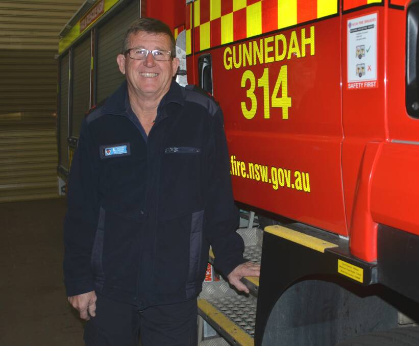 LOOKING BACK: Gunnedah's Paul Hartley is celebrating 44 years in Fire and Rescue NSW. Photo: Billy Jupp 