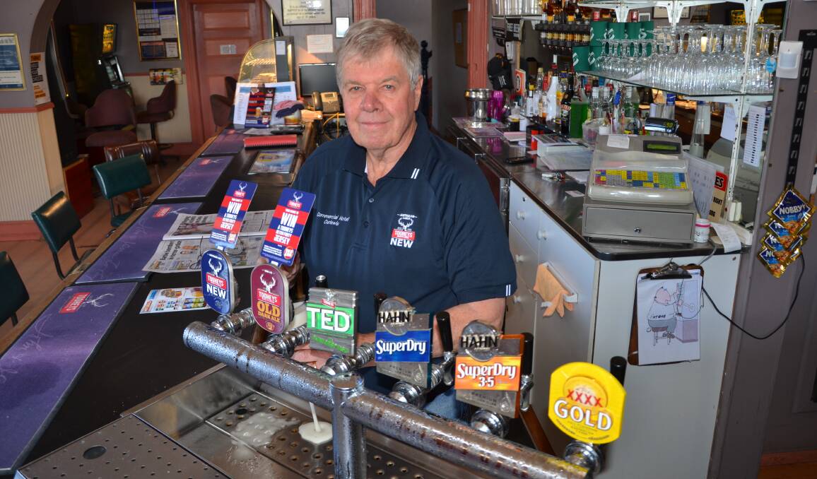 SUPPORT ON TAP: Commercial Hotel publican Kevin Edmonds is excited to host a drought fundraiser in Curlewis on September 15. Photo: Billy Jupp 
