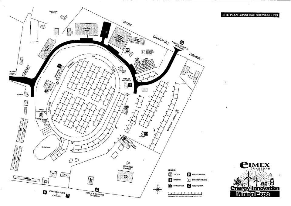COMING ALONG: An early plan of the expo exhibitors layout supplied by EIMEX. Photo: Supplied