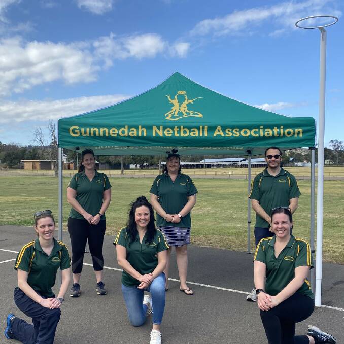 CHANGING OF THE GUARD: Current Gunnedah Netball Association committee members Christy Barnes, Leesa Adamson, Steve Betts, Nicola Leane, Vanessa McInnes and Jen Muddle are on the hunt for new members. Photo: Supplied 