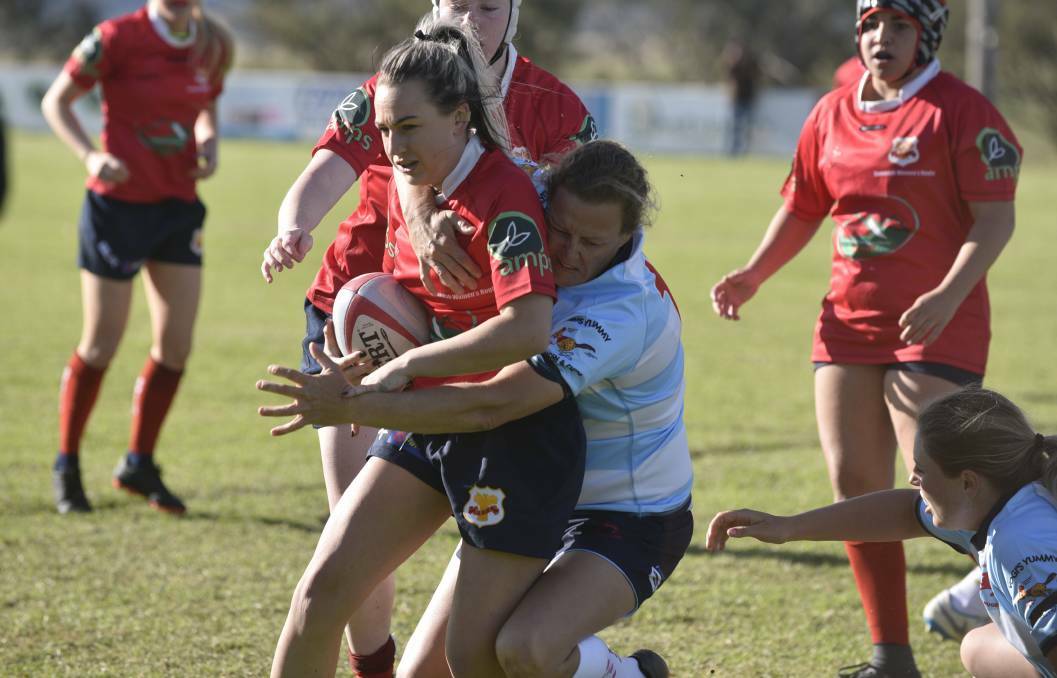 ON FIRE: Becky Smyth got the Red Devils off to a flying start in their second game against the Quirindi Lionesses. Photo: Samantha Newsam. Photo: Billy Jupp 