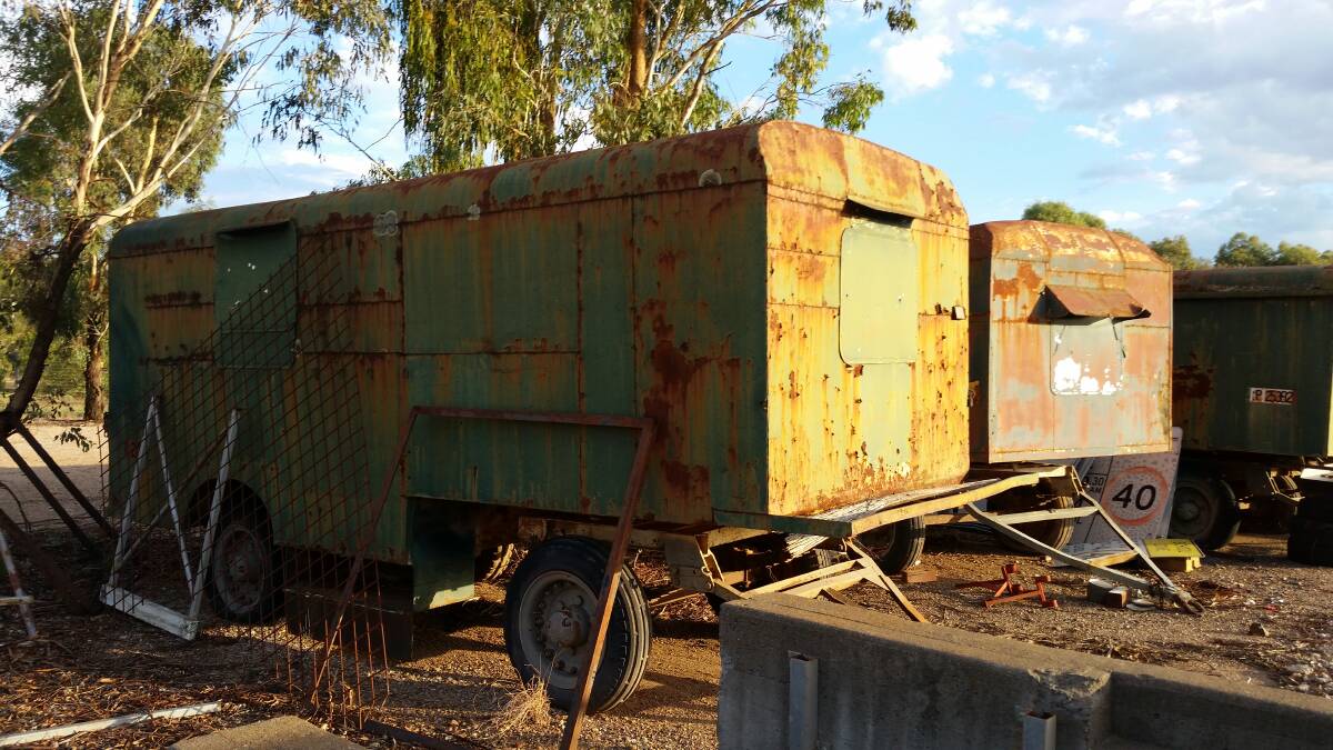 BLAST FROM THE PAST: Gunnedah Shire Council have donated an old shire construction trailer to the Gunnedah Rural Museum. Photo: Supplied 