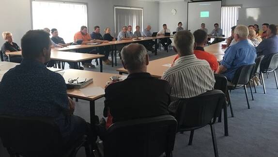 WORKING TOGETHER: Stakeholders share ideas at the meeting at Gunnedah TAFE on Tuesday. Photo: Supplied 